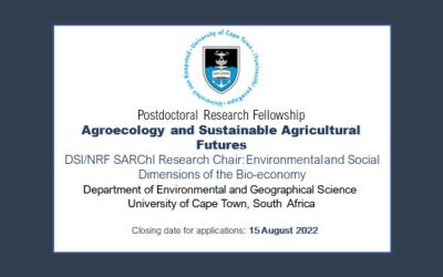 Postdoctoral research fellowship: Agroecology and sustainable agricultural futures