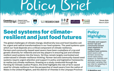 New release: Policy brief on seed systems for climate resilience